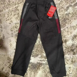 Rawlings Black Joggers With red Stripes